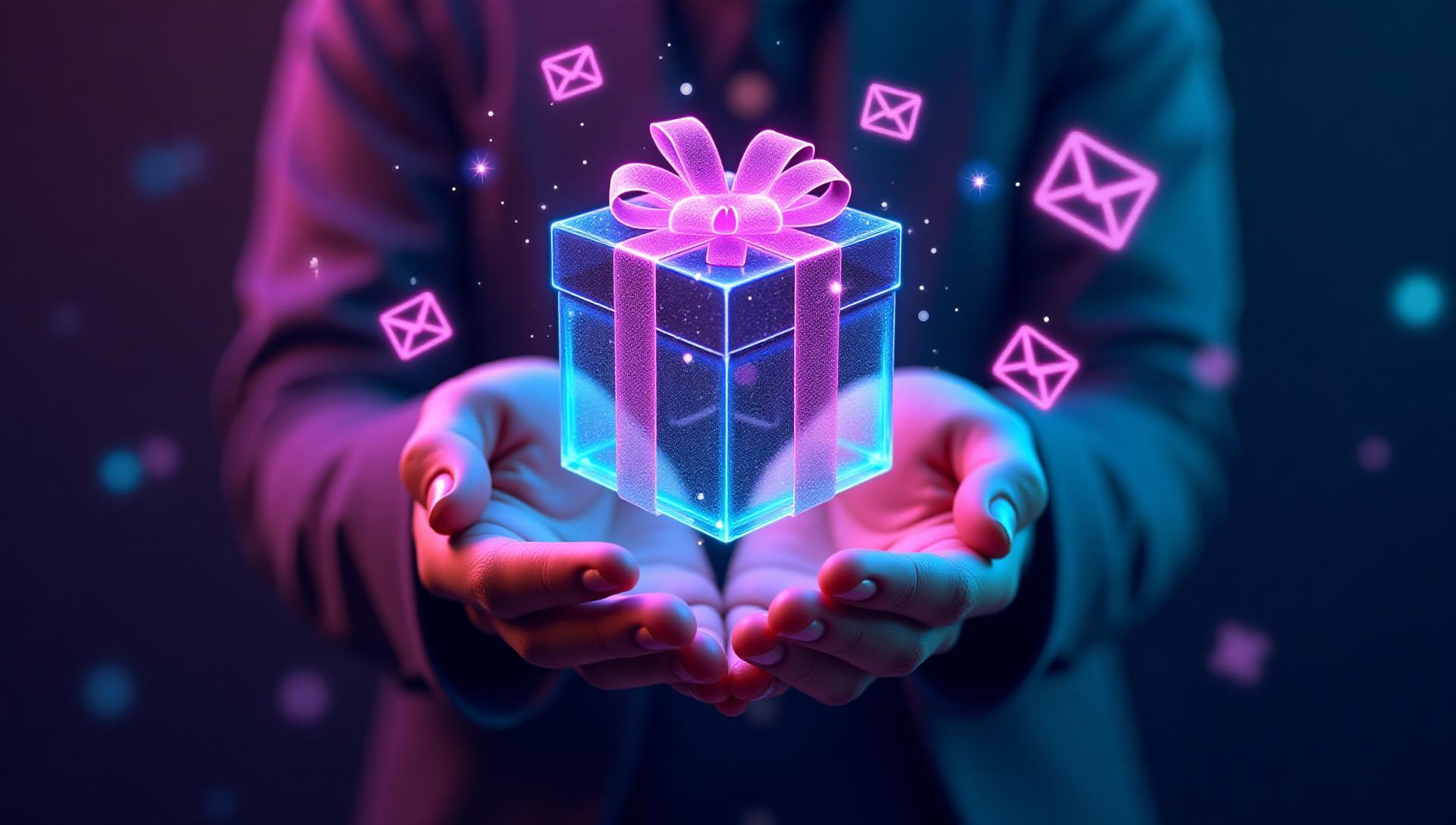 Drop Hint futuristic interface